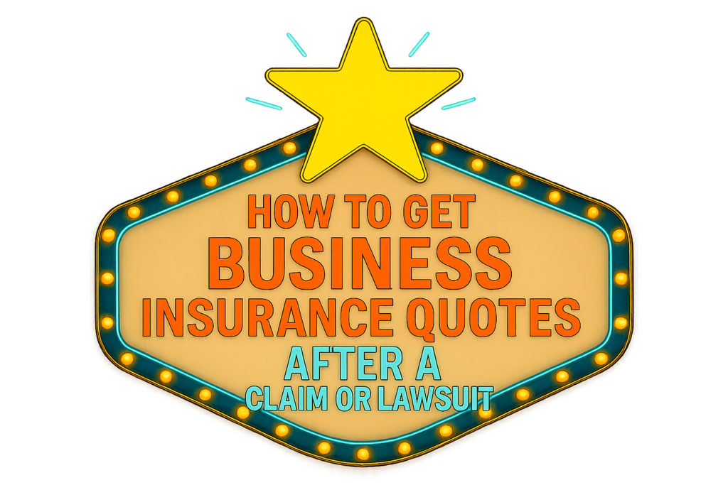 How to Get Business Insurance Quotes After a Claim or Lawsuit