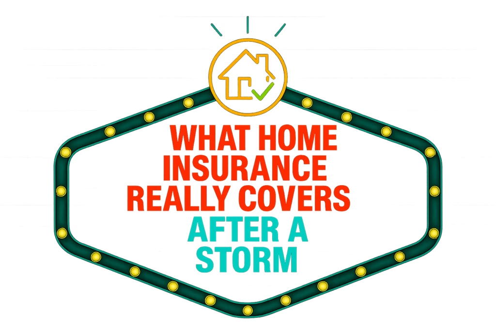 What Home Insurance Really Covers After a Storm